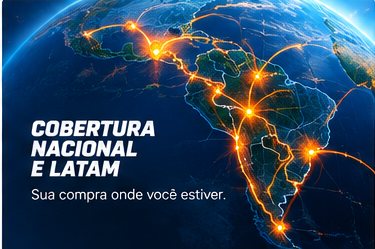 Cobertura nacional e LATAM